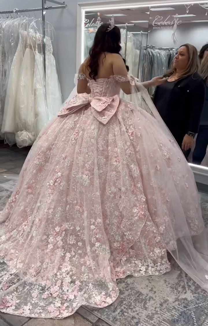 A Line Pink Quinceanera Dress Ball Gown Off Shoulder Sweet 16 Dress fg7362