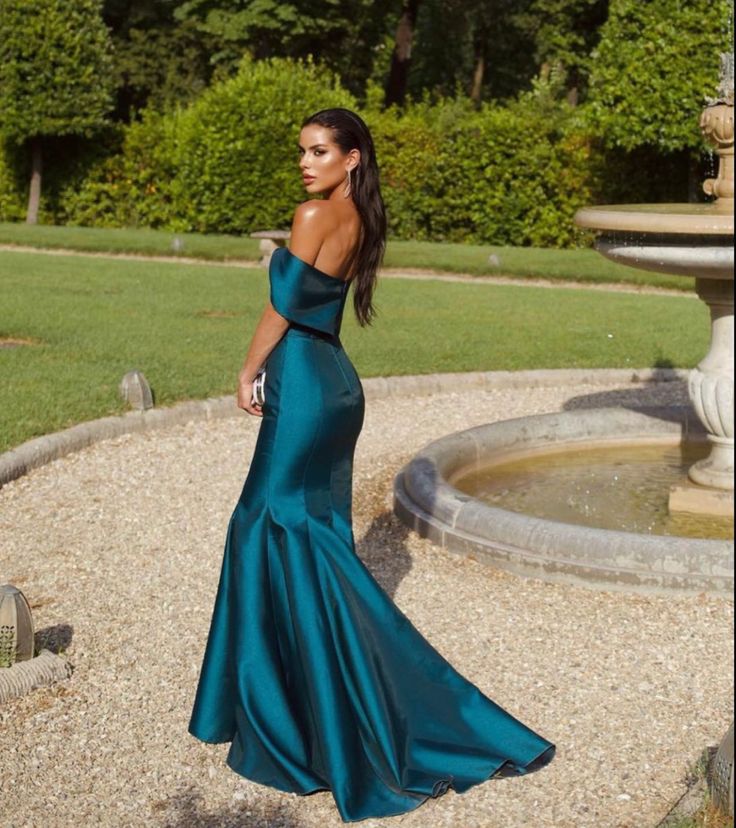Off Shoulder Mermaid Long Prom Dress, Elegant Evening Party Dress fg7331