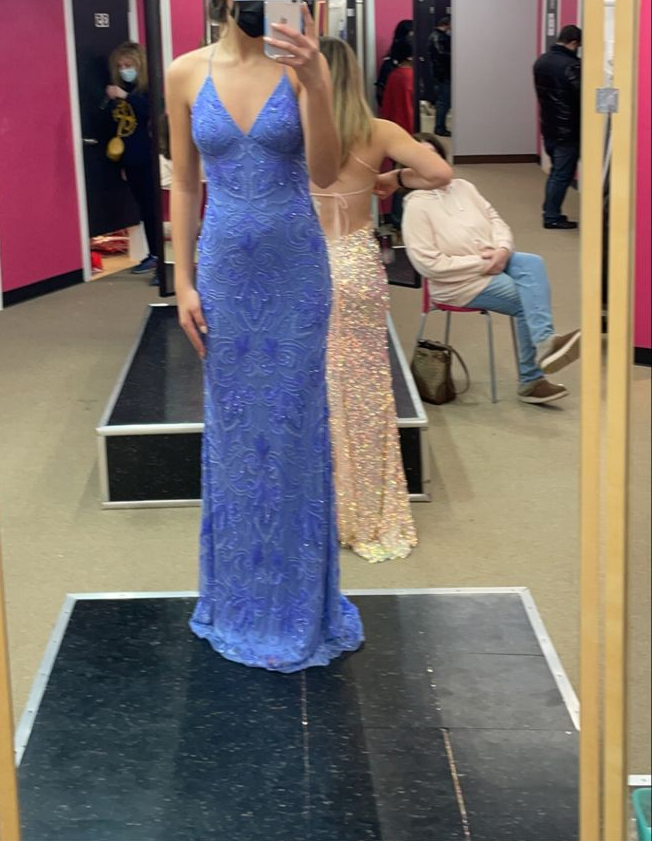 Blue Long Prom Dress, Elegant Evening Party Dress fg7339