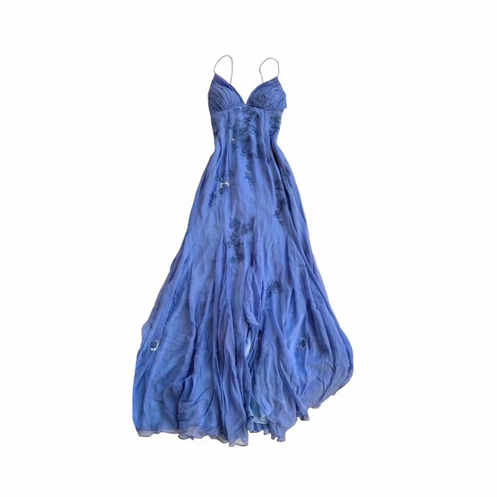 Blue long prom dresses, evening dresses,party dresses, formal dress fg3373