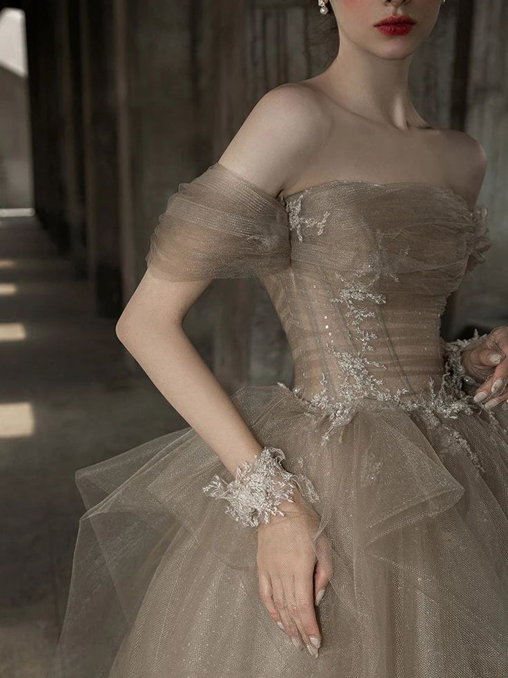 Tulle Lace Long Prom Dress, Evening Formal Dress fg7236