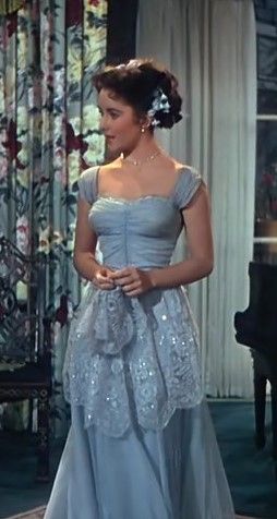 Vintage A Line Blue Long Prom Dresses Party Evening Dress fg7200