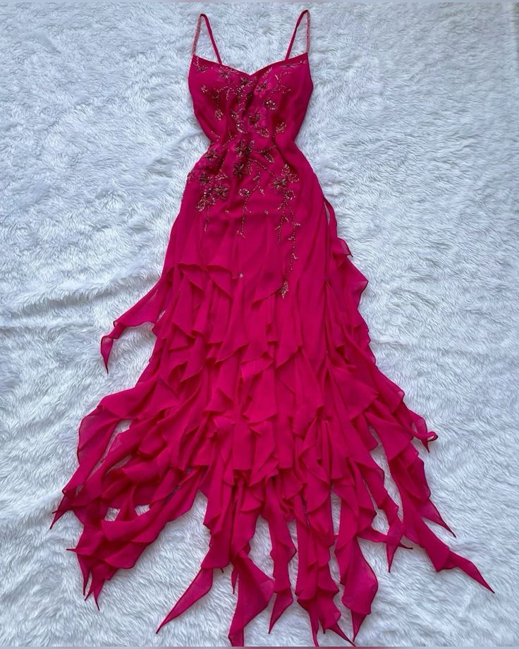 Chiffon Prom Dress Irregular Party Dress Long Formal Dress fg7049