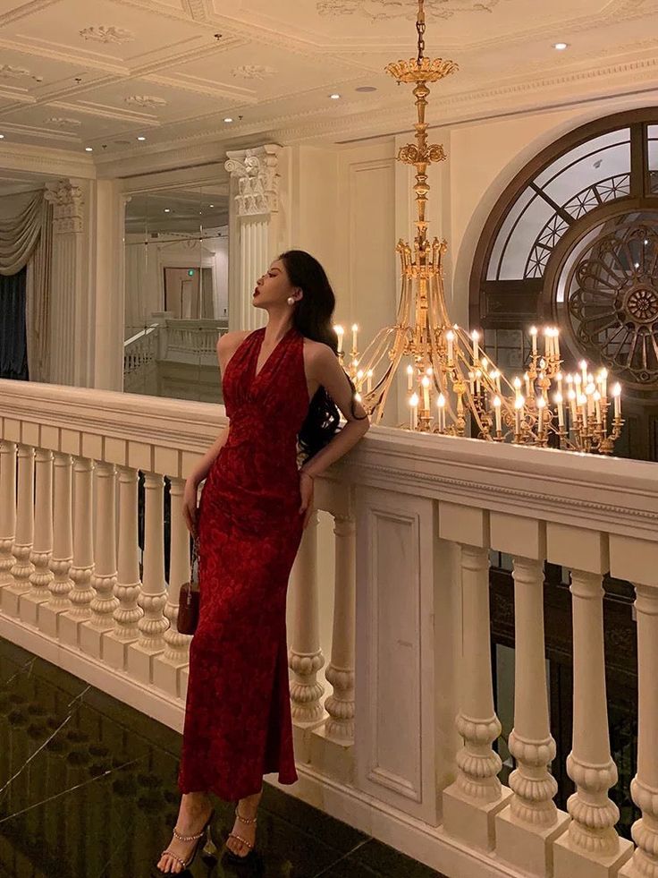 Sexy Sheath V Neckline Red Floral Ankle Length Prom Dresses Birthday Dress fg7026