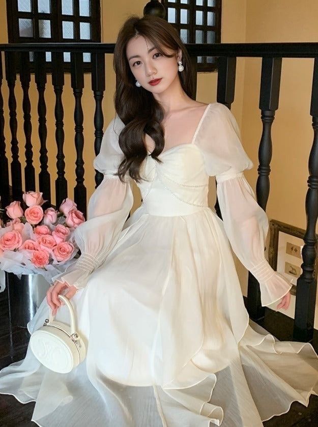 Women Casual Princess Party Dress Vintage A-line Birthday Dress Evening Dress fg7214