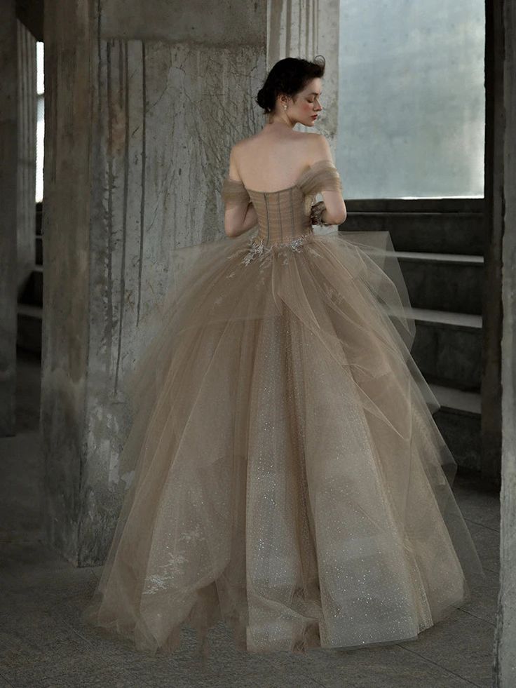 Tulle Lace Long Prom Dress, Evening Formal Dress fg7236