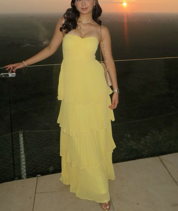 Yellow Long Prom Dresses, Evening Formal Dress fg6420