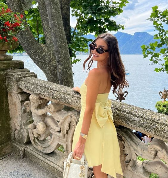 yellow short evening dress short homecoming gowns fg6848