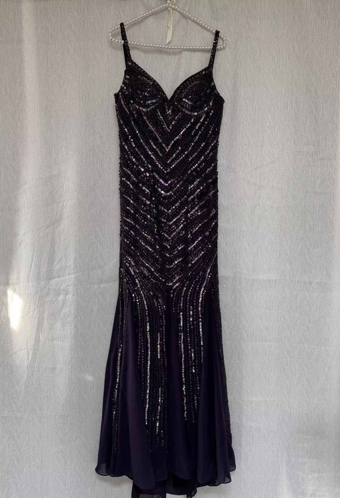 V Neck Beading Prom Party Dress Luxurious Evening Dress fg8754