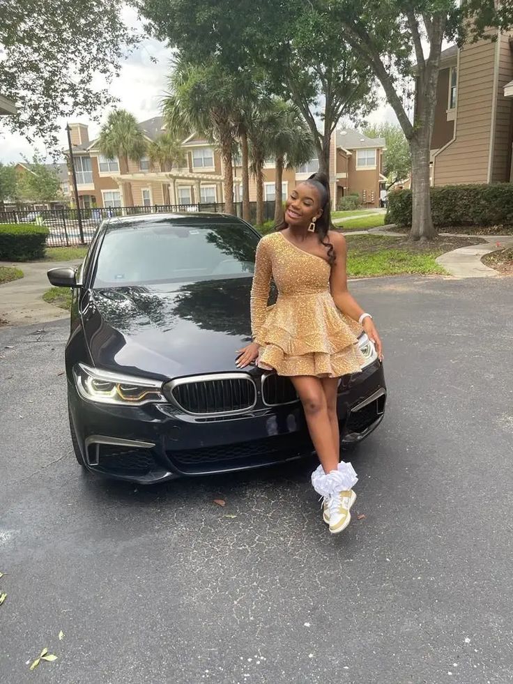 Sparkly Short Homecoming Dresses for Teens Hot One Shoulder Long Sleeve Tiered Mini Cocktail Party Gown fg5788