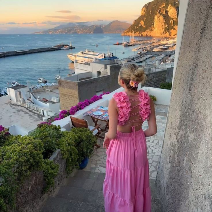 A Line V Neck Open Back Pink Floral Long Prom Dresses, Long Pink Tulle Formal Graduation Evening Dresses fg6394