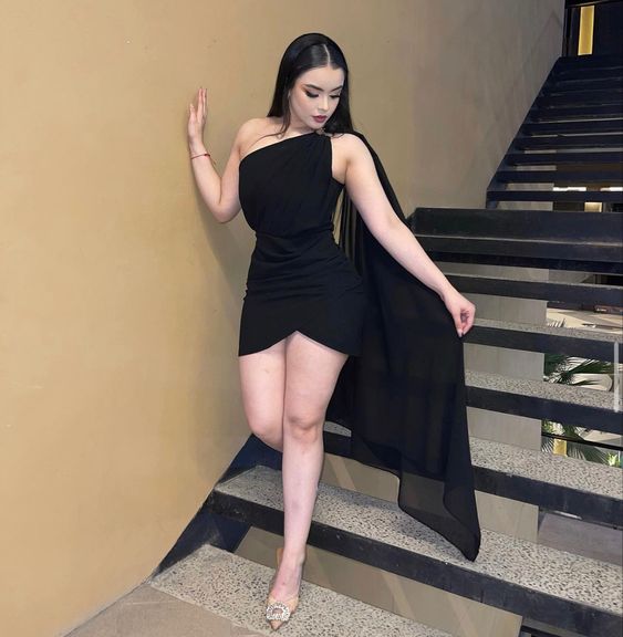 Sexy Black Party Dress,Black Cocktail Dress,Short Homecoming Dress fg5622