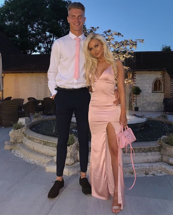 Elegant Pink Classy Long Party Dress Wedding Guest Dress fg5544