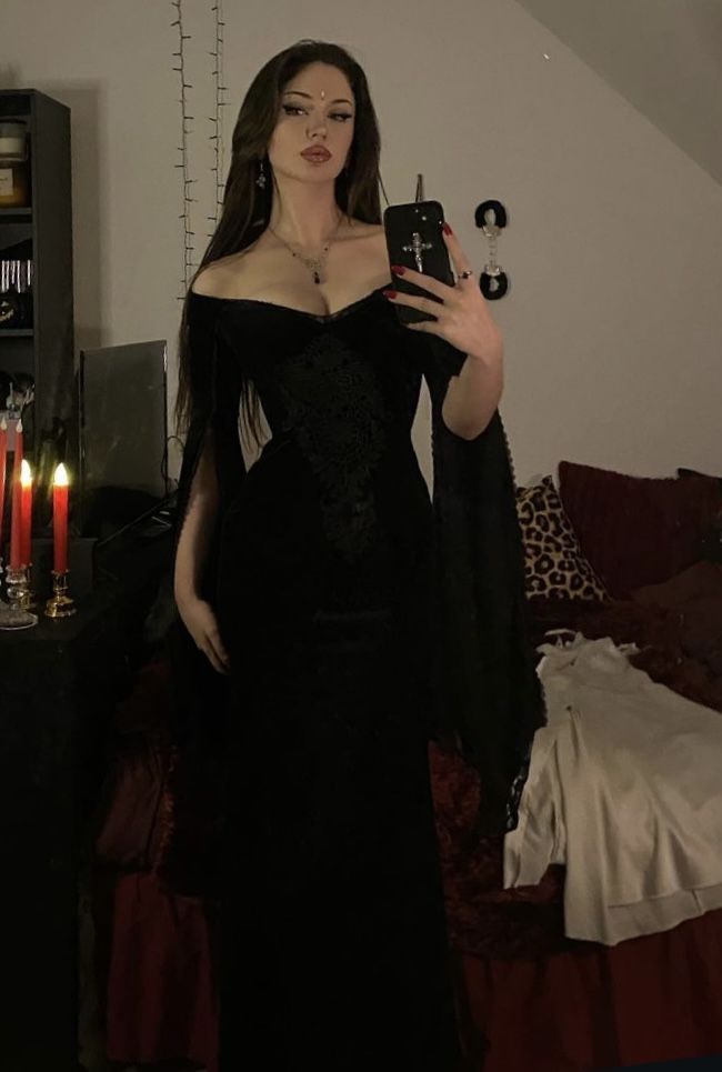 Black Off Shoulder Sexy Prom Dresses Formal Evening Dress fg7611