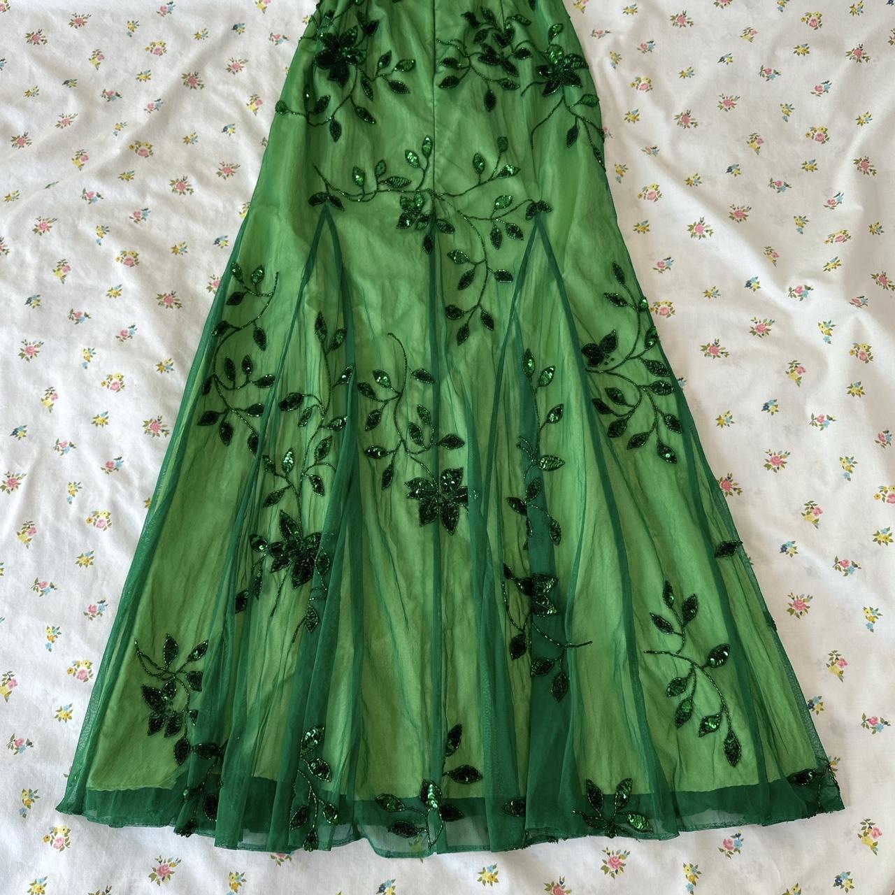Vintage Women's Green Prom Dress Formal Dress Evening Party Dresses fg7784