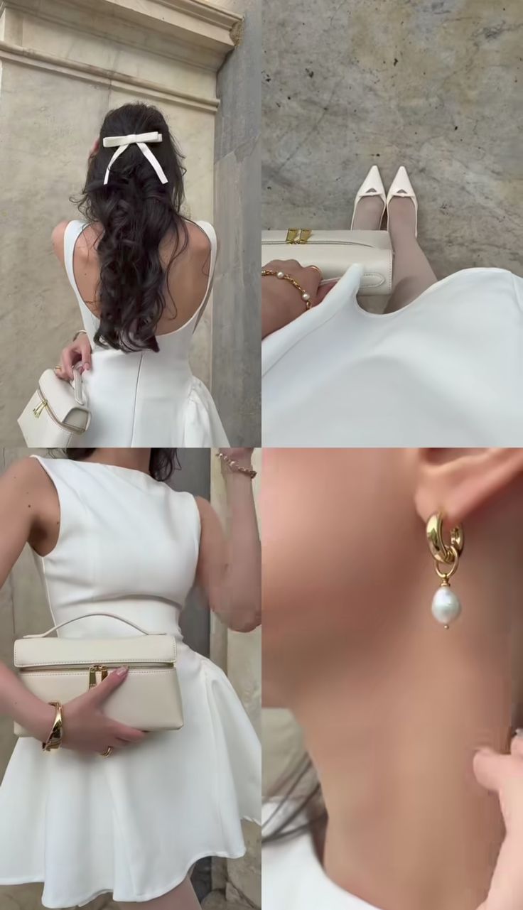 A Line White Short Evening Dress Homecoming Dress Short Party Dress fg7800