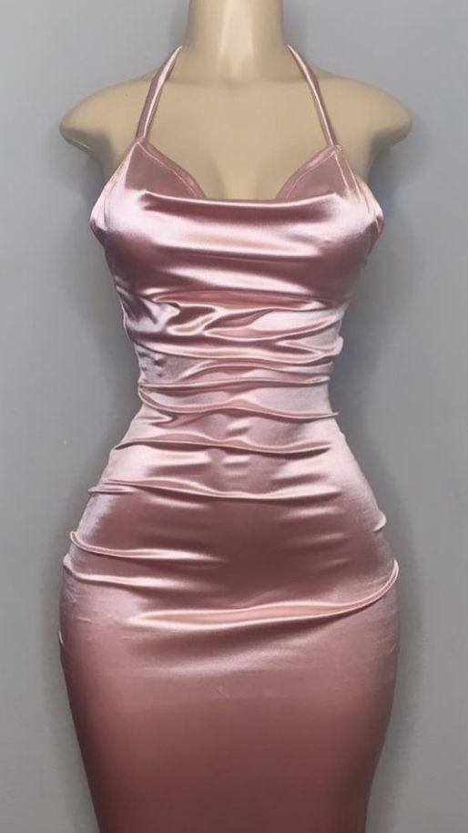 Elegant Pink Halter Prom Dresses, Fashion Party Dress fg6435