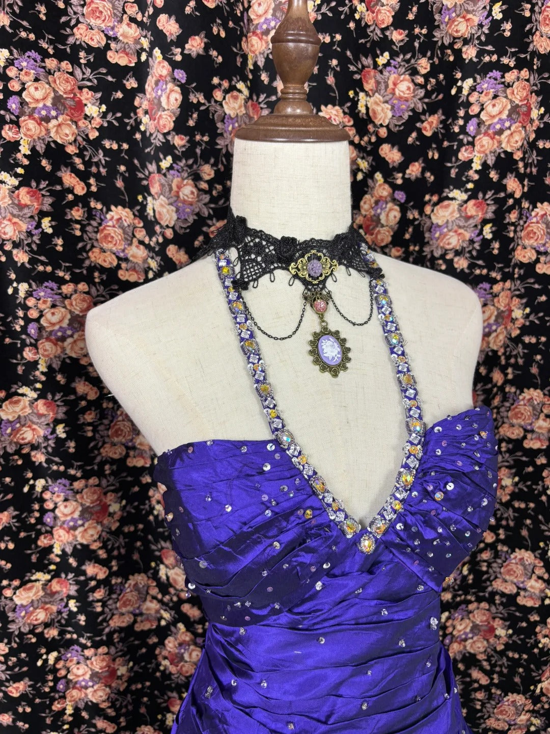 A Line Royal Blue Evening Dress Elegant Sleeveless Prom Dress fg8174