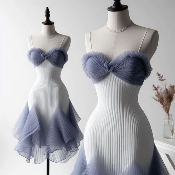 Chiffon Pleats Homecoming Dress Short Party Dress fg7630