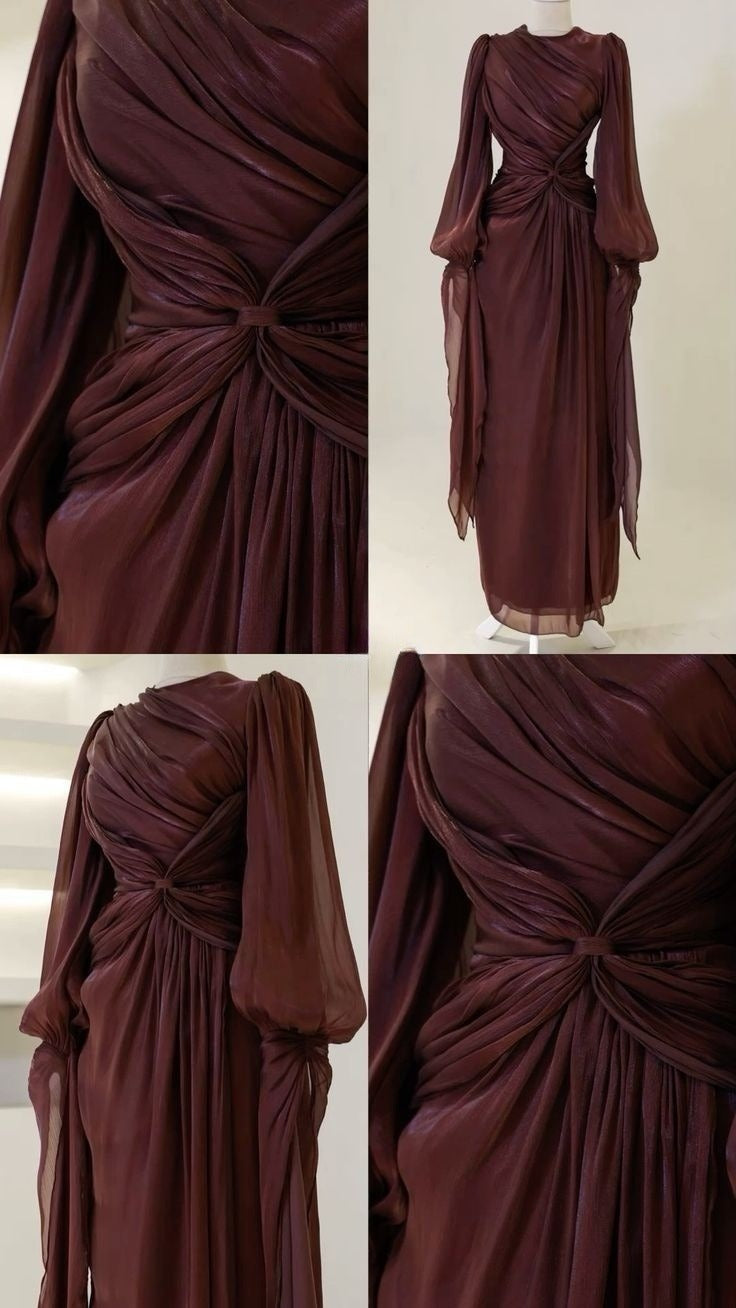 Burgundy Evening Dresses A Line Long Prom Gowns fg7474