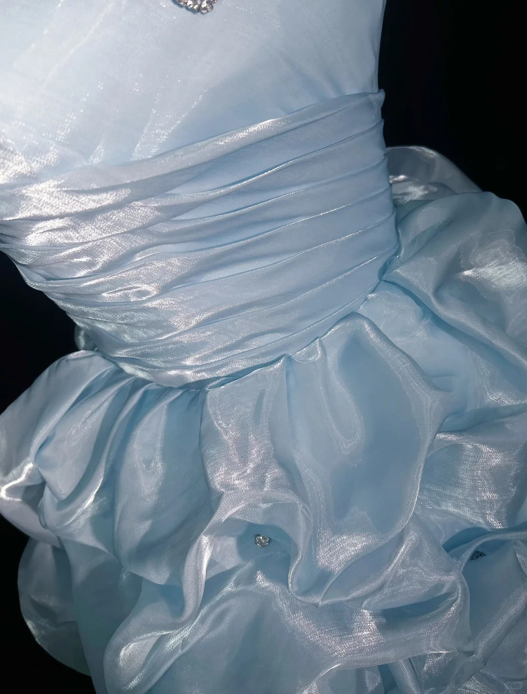 A Line Sky Blue Birthday Outfit Short Evening Dress Short Party Dress Vintage Homecoming Dress fg8082