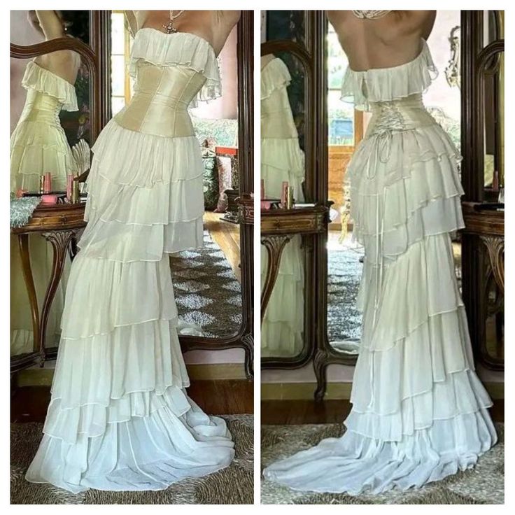 Modest Sheath Strapless Chiffon Sleeveless Ivory Long Prom Dress Evening Dresses fg6798