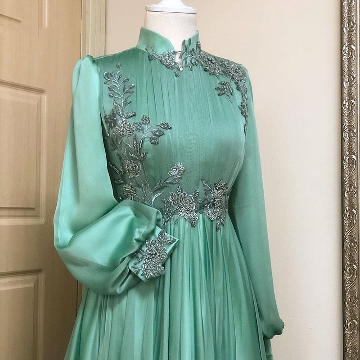 Prom Dresses, Applique Formal Gown Long Sleeves Prom Dress Women Party Dresses fg6672