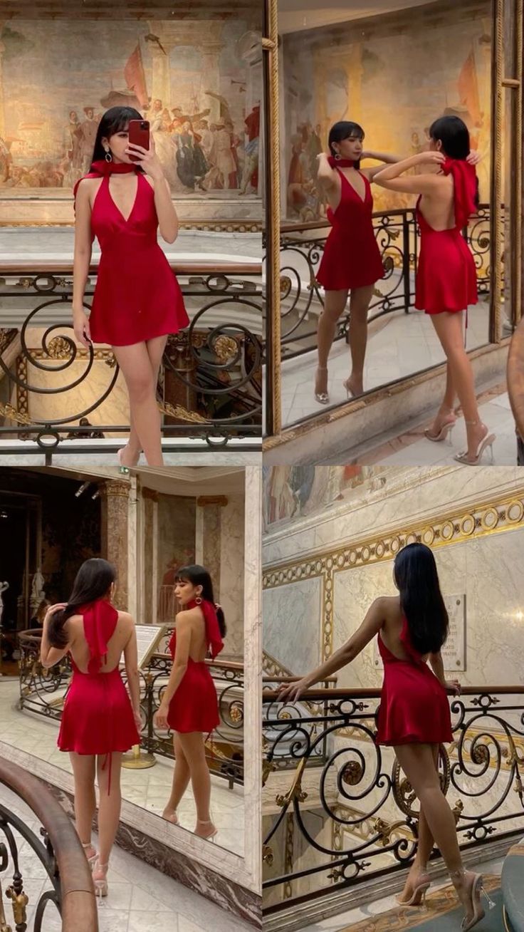 A line Red Birthday Outfits Short Prom Gown Homecoming Dress fg6135