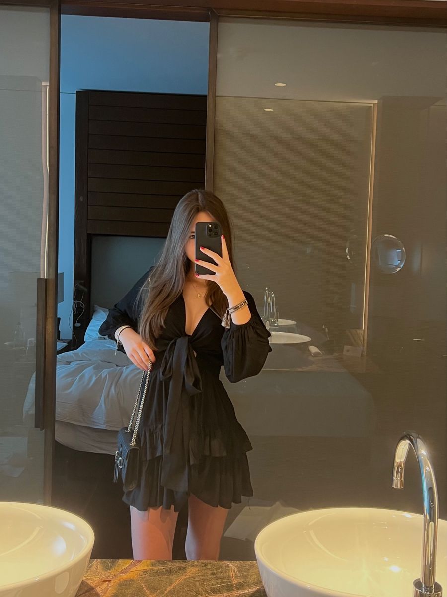 Black Outfits Dress, Short Prom Party Dress fg6063