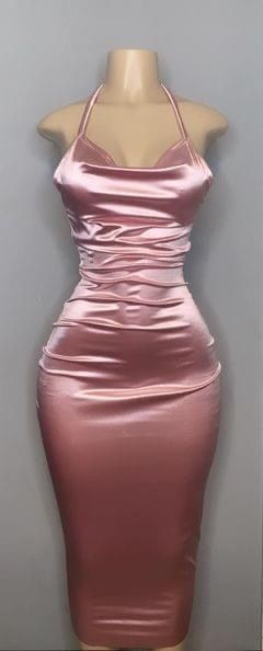 Elegant Pink Halter Prom Dresses, Fashion Party Dress fg6435