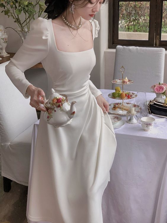 Fashion Long Sleeve Party Dress A Line New Fashion Evening Dress fg6068
