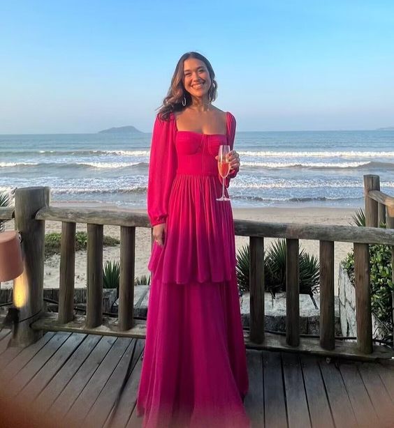 A Line Long Prom Dress Formal Party Dress fg5625