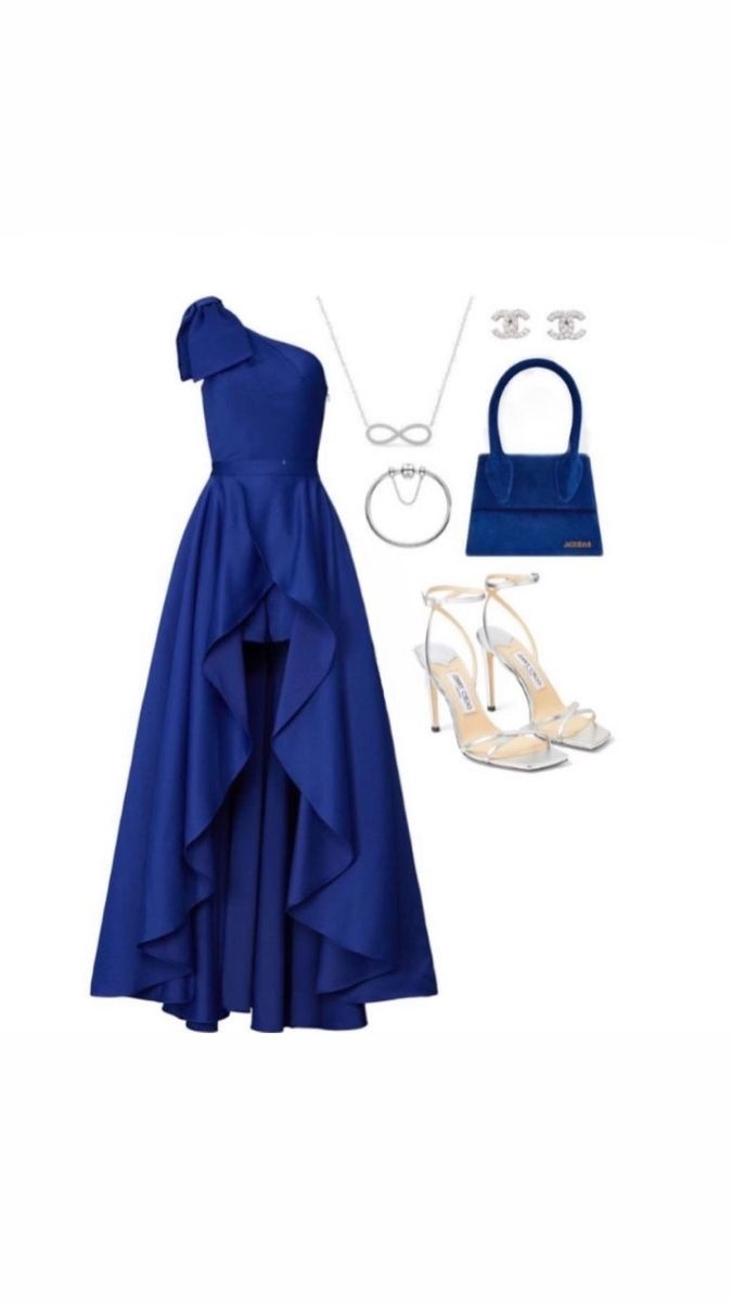Elegant Formal Dress One Shoulder High Low Evening Party Dress fg7534