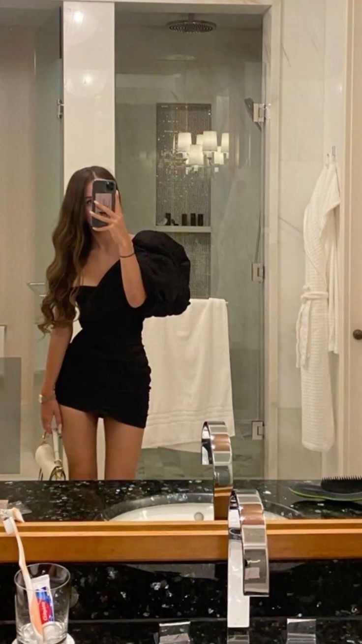 One Shoulder Black Tight Homecoming Dress fg6553