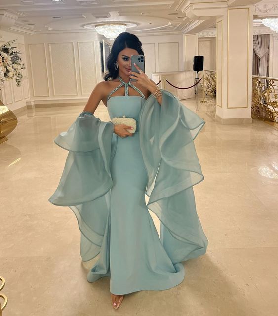 Luxury Mermaid Prom Dresses Beaded Evening Dress Luxury Birthday Dress fg5994