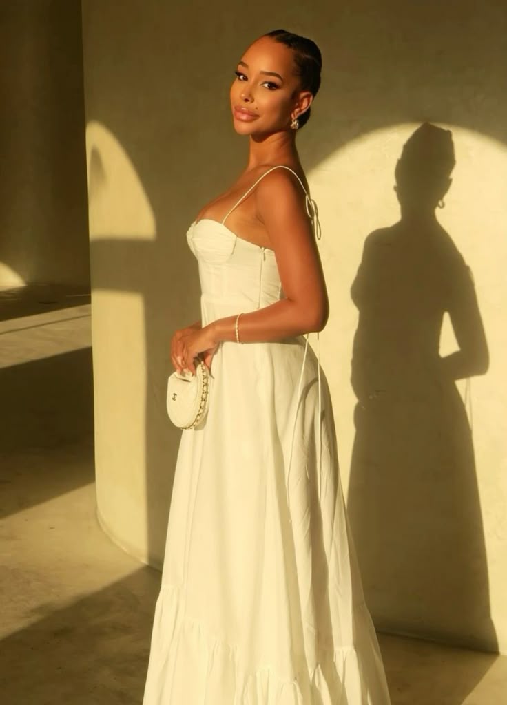 Spaghetti Straps Evening Dresses Ruffles A Line Long Prom Gowns fg7471