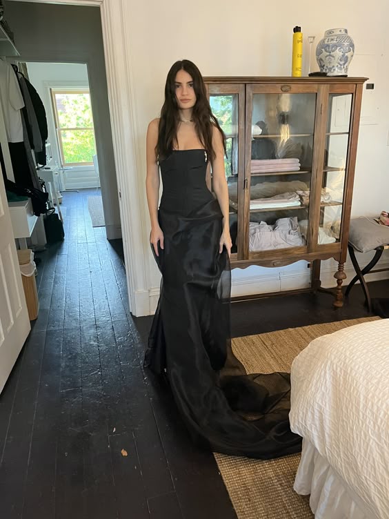 Charming Black Prom Dress, Black Evening Dress fg6511