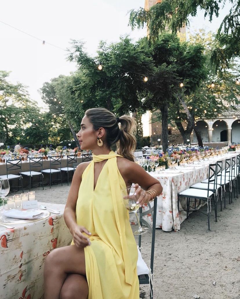 Backless Chiffon Yellow Long Prom Dresses Evening Gowns fg6573
