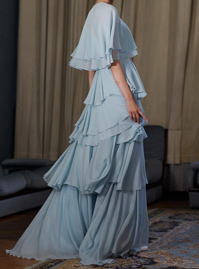 Light blue long prom dress, fashion evening dress fg3328