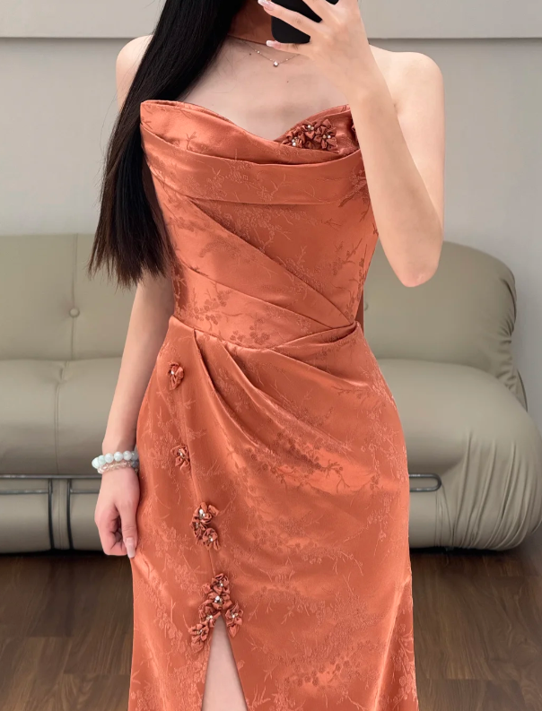 Buntes Meerjungfrau-Partykleid mit Pailletten und langen Abschlusskleidern fg8362