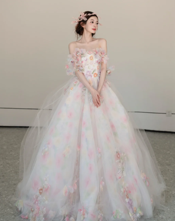 Buntes Meerjungfrau-Partykleid mit Pailletten und langen Abschlusskleidern fg8362