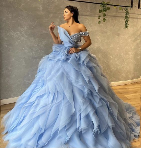 Modest A-Line Gorgeous Long Women Evening Prom Dresses fg5377