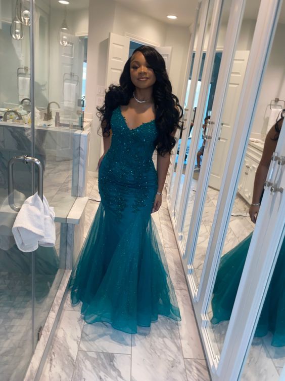 Glamorous Mermaid Prom Dress,Winter Dance Dress fg4864