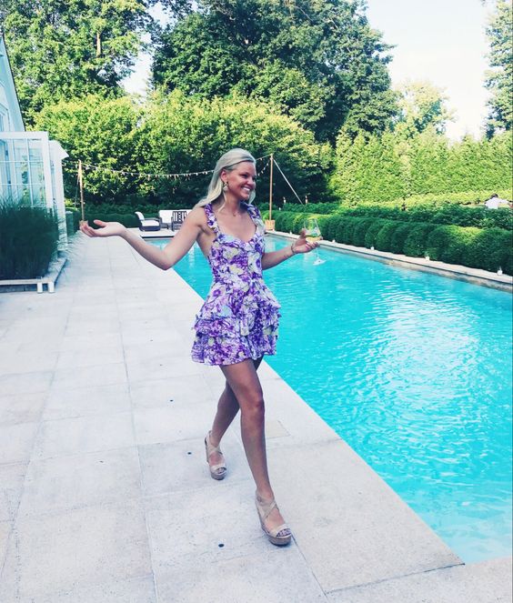 Women Short Tiered Short Prom Dresses Summer Mini Modern Party Dress fg4357