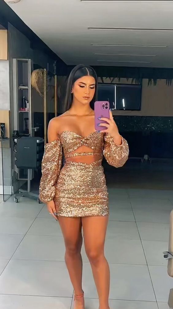 Sequin Homecoming Dress,Birthday Party Dress fg4793