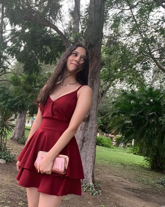 Red Homecoming Dresses fashion Outfits Paty Gowns fg4595