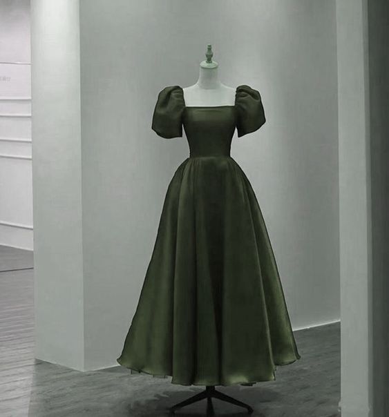 Tulle Prom Dress, Beautiful Green A-Line Evening Party Dress fg4405