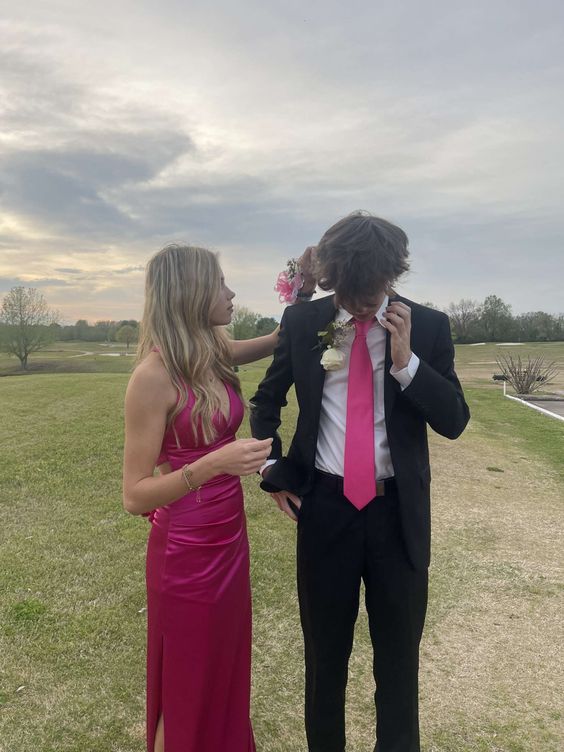 Hot Pink Long Prom Dresses Evening Party Formal Gowns fg3779