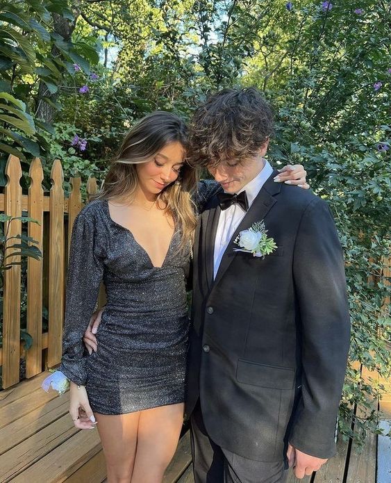 Black Short Prom Dress Homecoming Dress fg3847