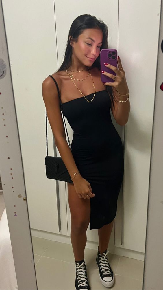 Black Spaghetti Straps Evening Dress,Prom Party Gown fg4030